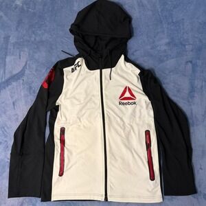 Reebok UFC white and black jacket men Size L